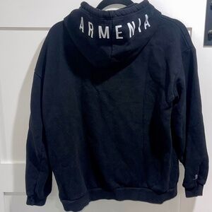 Armenia Hoodie Sweatshirt in Black